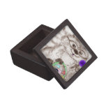 Happy Halloween Raccoon Premium Trinket Box