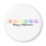 Happy Halloween (Rainbow Jack-O-Lanterns) magnets