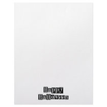 Happy Halloween Retro Blocks letterhead