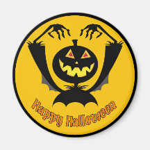 Happy Halloween Round Magnet