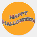 Happy Halloween Round Stickers