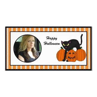 Happy Halloween Scardy Cat Photo Cards photocard