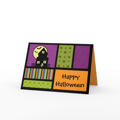 Happy Halloween Scrapbook Style Greeting Card by mariannegilliand