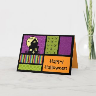 Happy Halloween Scrapbook Style Greeting Card