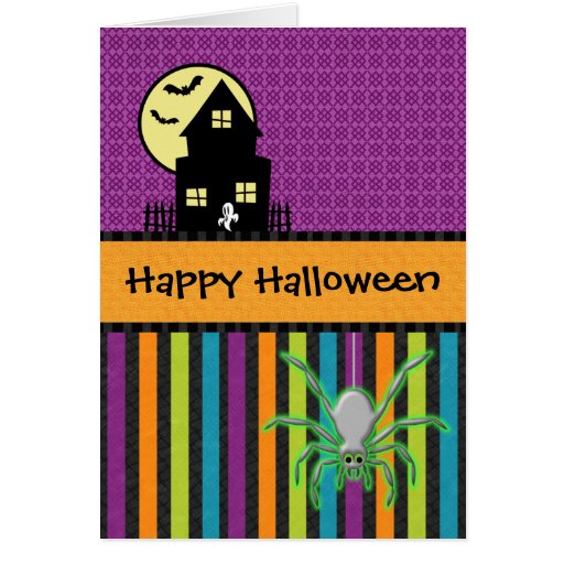 Happy Halloween Scrapbook Style Greeting Cards