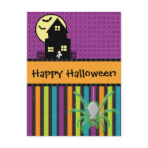 Happy Halloween Scrapbook Style Postcard