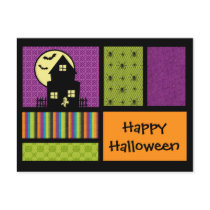 Happy Halloween Scrapbook Style Post Cards