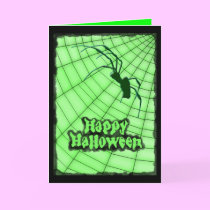 Happy Halloween Spider Card