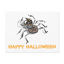 HAPPY HALLOWEEN SPIDER postcards