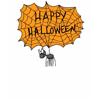 Happy Halloween spider web shirt