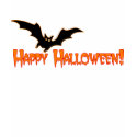 Happy Halloween - Spooky Bat Ladies t+shirt by SquirrelHugger Happy Halloween - Spooky Bat Ladies t+shirt