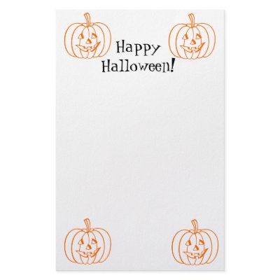 Happy Halloween stationery
