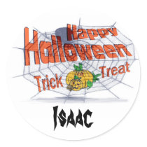Happy Halloween Round Sticker