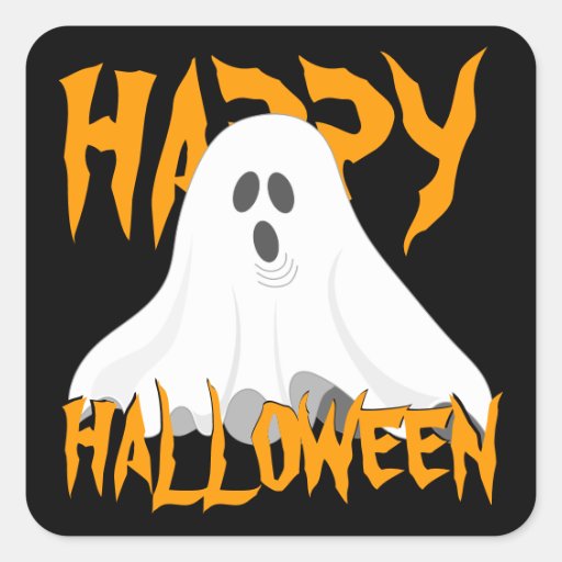 HAPPY HALLOWEEN Stickers | Zazzle
