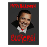Happy Halloween Suckers Obama Halloween Card