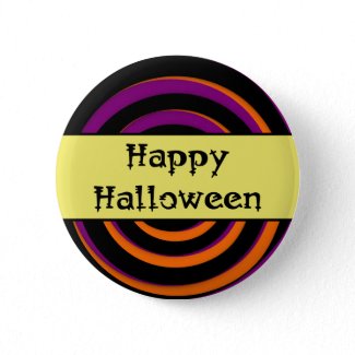 Happy Halloween Swirl Candy Button button