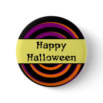 Happy Halloween Swirl Candy Button