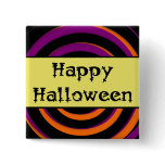 Happy Halloween Swirl Candy Button