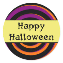 Happy Halloween Swirl Candy Sticker