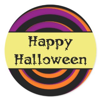 Happy Halloween Swirl Candy Sticker sticker