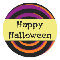 Happy Halloween Swirl Candy Sticker