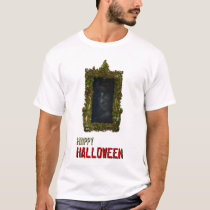haloween, scarry, dark, houk, happy halloween, halloween, trick or treat, scary, weird, gothic, surreal, surreal art, fantasy, gifts, eerie, chick, mystic, mood, mystery, cool, unique, awesome, atmospheric, imaginative, fun, girl, woman, mirror, witch, halloween tshirts, tshirts, fashion, art tshirts, cool tshirts, goth tshirts, T-shirt/trøje med brugerdefineret grafisk design