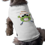 Happy Halloween three eyed monster Doggie Tee