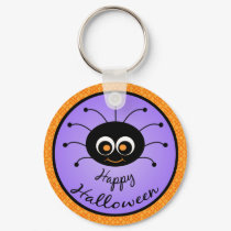 Happy Halloween Toon Spider keychains by mariannegilliand Happy Halloween Toon Spider keychains