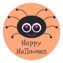 Happy Halloween Toon Spider Sticker 2