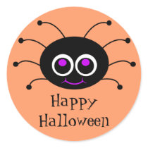 Happy Halloween Toon Spider Sticker 2 by mariannegilliand Happy Halloween Toon Spider Sticker 2