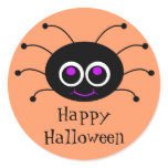Happy Halloween Toon Spider Sticker 2