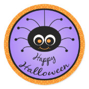 Happy Halloween Toon Spider Stickers sticker