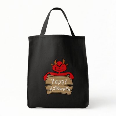 Happy Halloween totebag by holiday_tshirts
