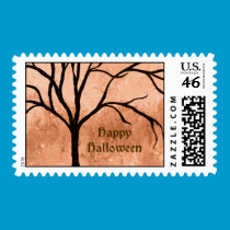 Happy Halloween Tree stamps