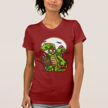 Happy Halloween Trick or Treat Ladies T-Shirt