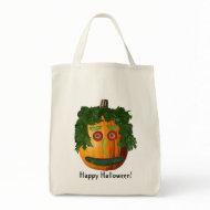 Happy Halloween! - Uncut Pumpkin Face bag