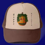 Happy Halloween - Uncut Pumpkin Face hats