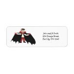 Happy Halloween Vampire Return Address Label