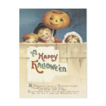 Happy Halloween Vintage Postcard