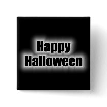 Happy Halloween White Glow buttons