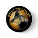 Happy Halloween Witch Buttons by halloween_tshirts Happy Halloween Witch Buttons