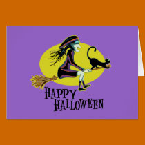 Happy Halloween Witch cards