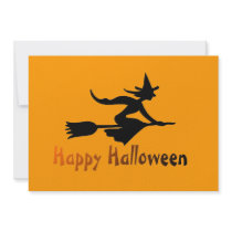 Happy Halloween Witch invitations by TeeZazzle Happy Halloween Witch invitations