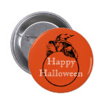 Happy Halloween Witch Pinback Button