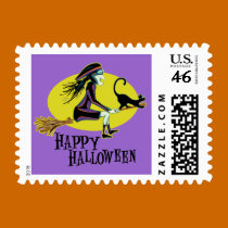Happy Halloween Witch stamps