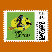 Happy Halloween Witch stamps
