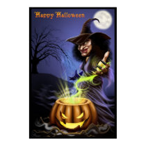 Happy Halloween Witch poster posters by grafixjam Happy Halloween Witch poster posters