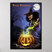 Happy Halloween Witch poster
