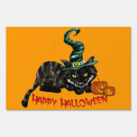Happy Halloween Yard Sign