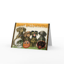Happy Halloweiners Greeting Card